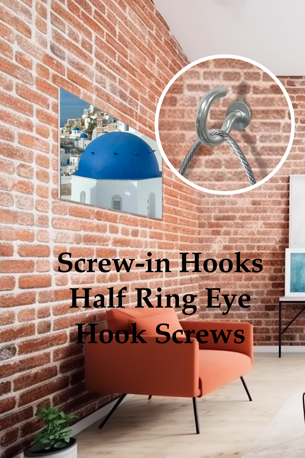 How to hang a hook on a brick wall