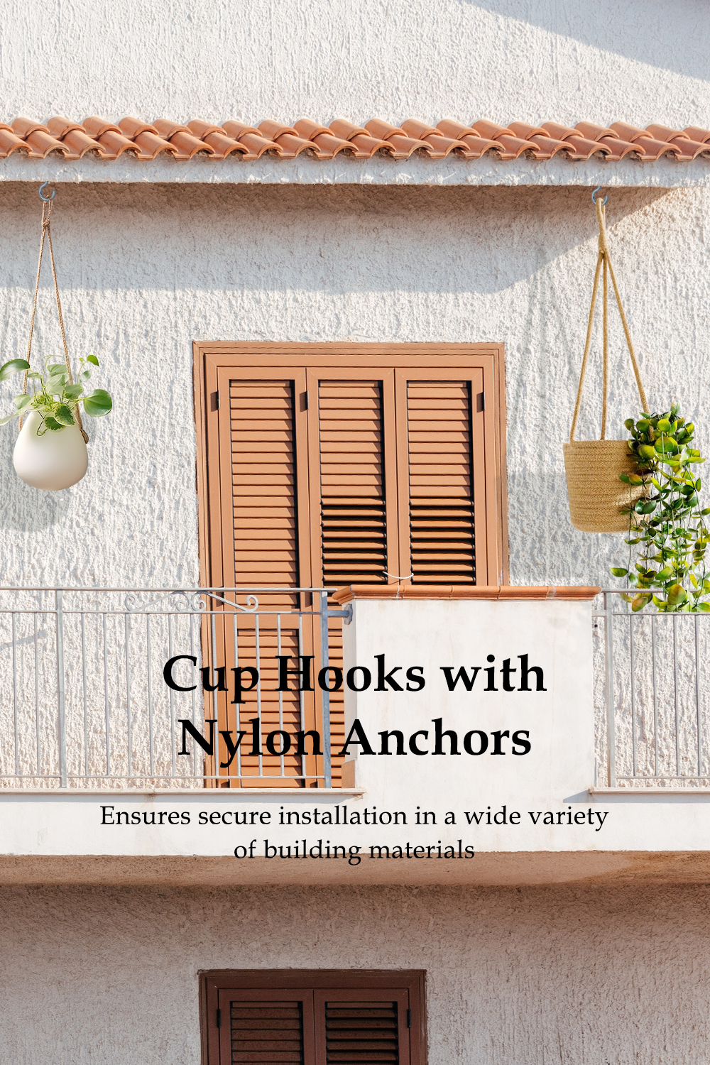 HomeHand Cup Hook Screw and Nylon Plug 12pcs Kit