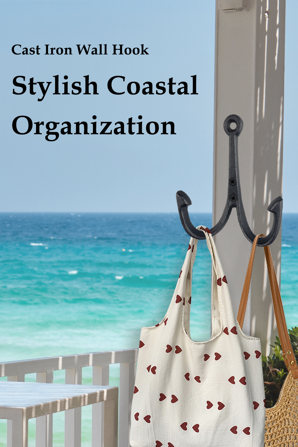 HomeHand Cast Iron Hook – Enhance Your Nautical Decorations with Coastal Charm
