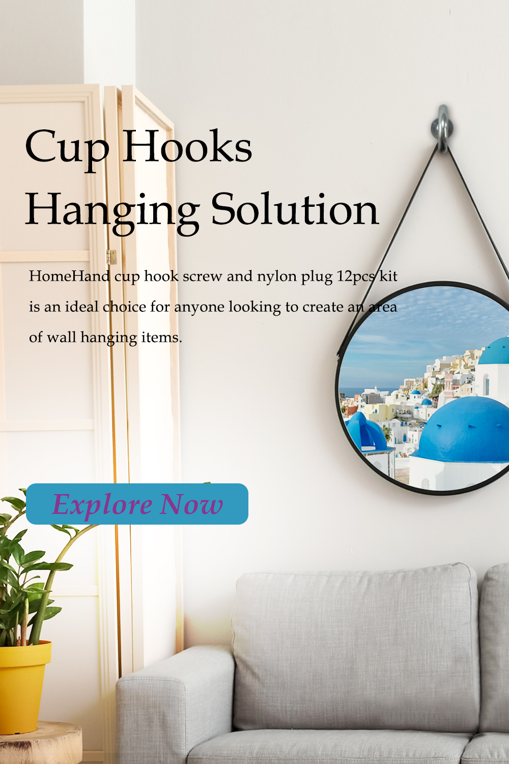 HomeHand Cup Hooks | The Perfect Solution for Hanging Heavy Paintings