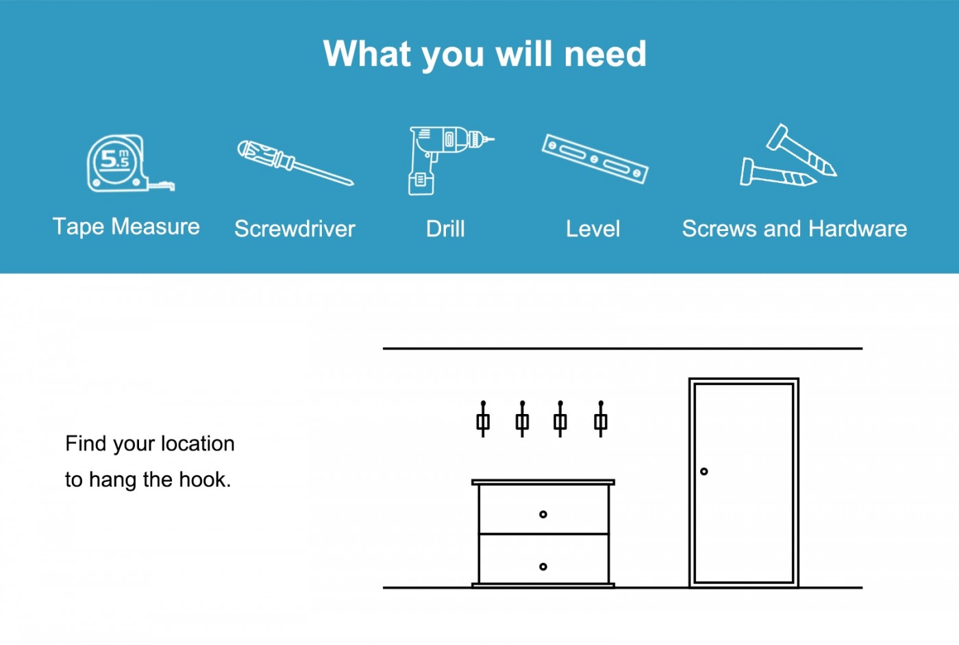 How to Install Wooden Wall Hooks
