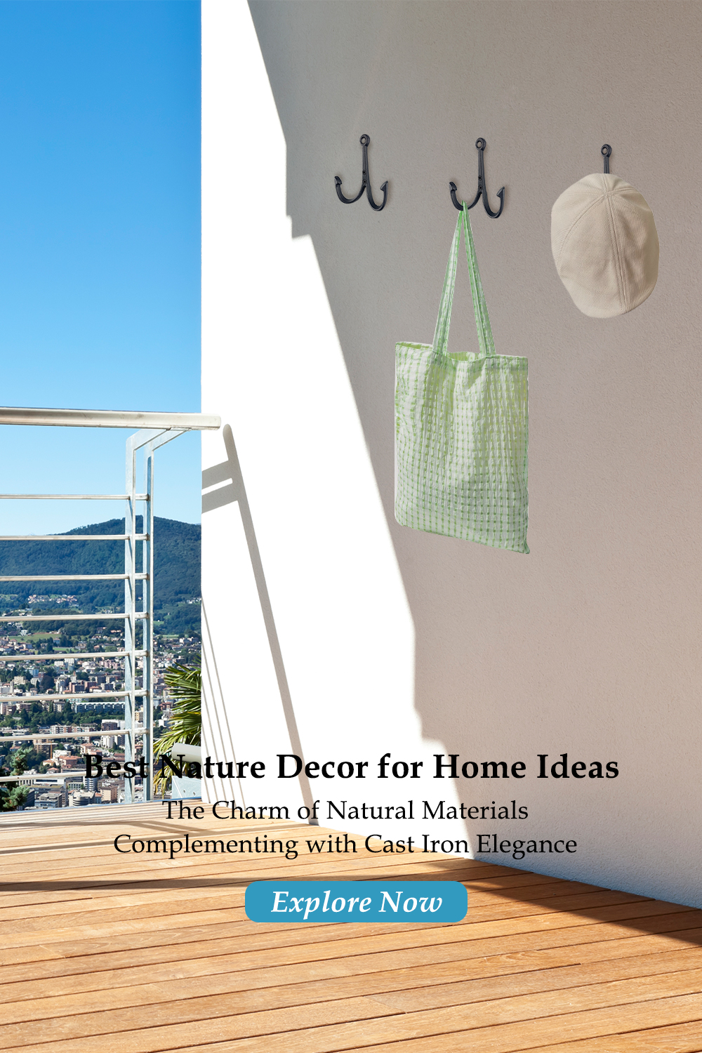Cast Iron Elegance with Natural Materials