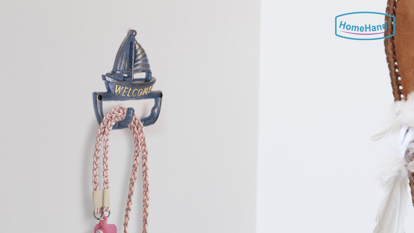Welcome  Decor with Wall Hooks