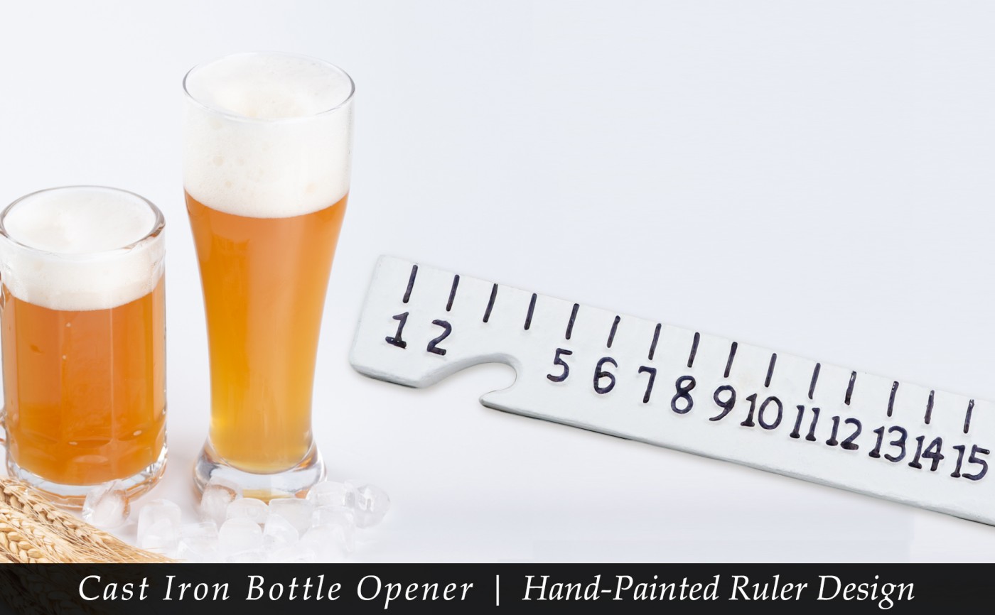 Homehand Ruler Beer Opener
