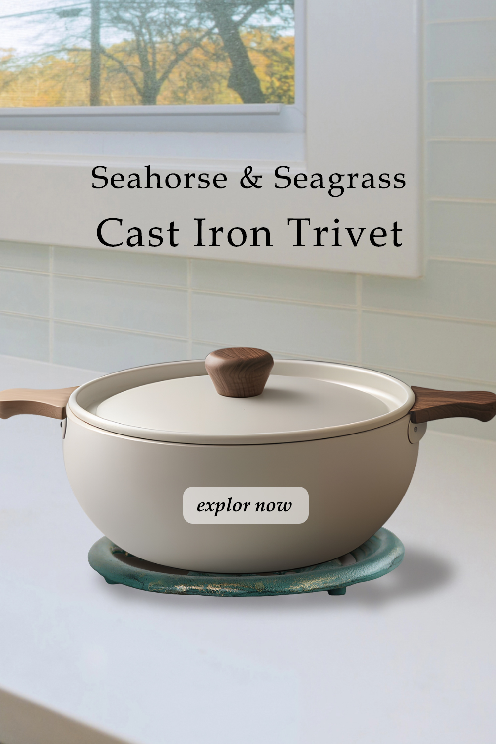 Seahorse Seagrass Trivet