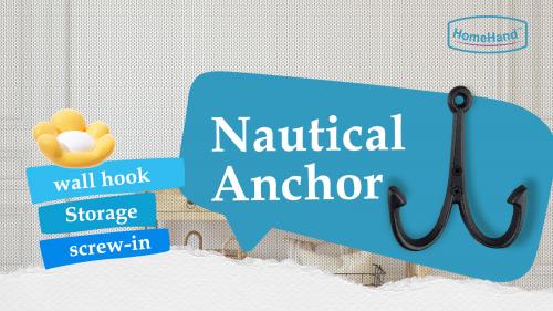 HomeHand Nautical Anchor Wall Hooks: Embodying the Spirit of the Sea