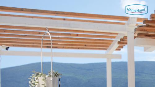 HomeHand Cup Hook | Ceiling Suspended Plant Outdoor Solution