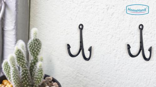 HomeHand Cast Iron Wall Hooks | Perfect for Outdoor Use