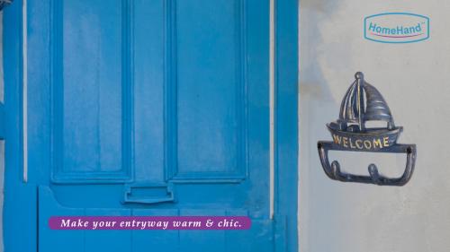 HomeHand Decoration | Welcome Sign with Key Hooks