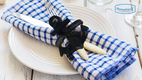 The Secret to a Nautical Table Setting | HomeHand Cast Iron Napkin Rings