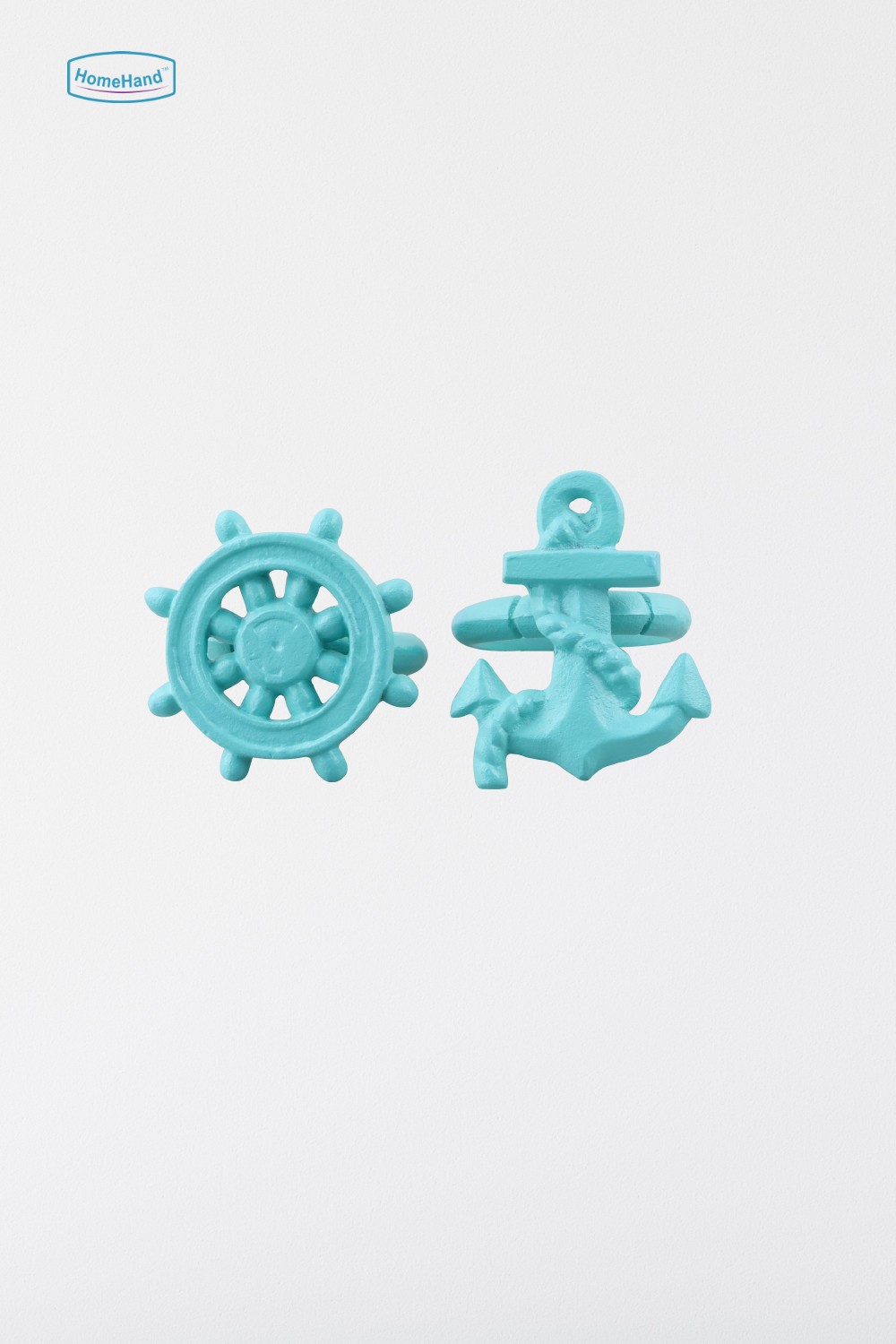 Anchor & Rudder Napkin Rings, Blue
